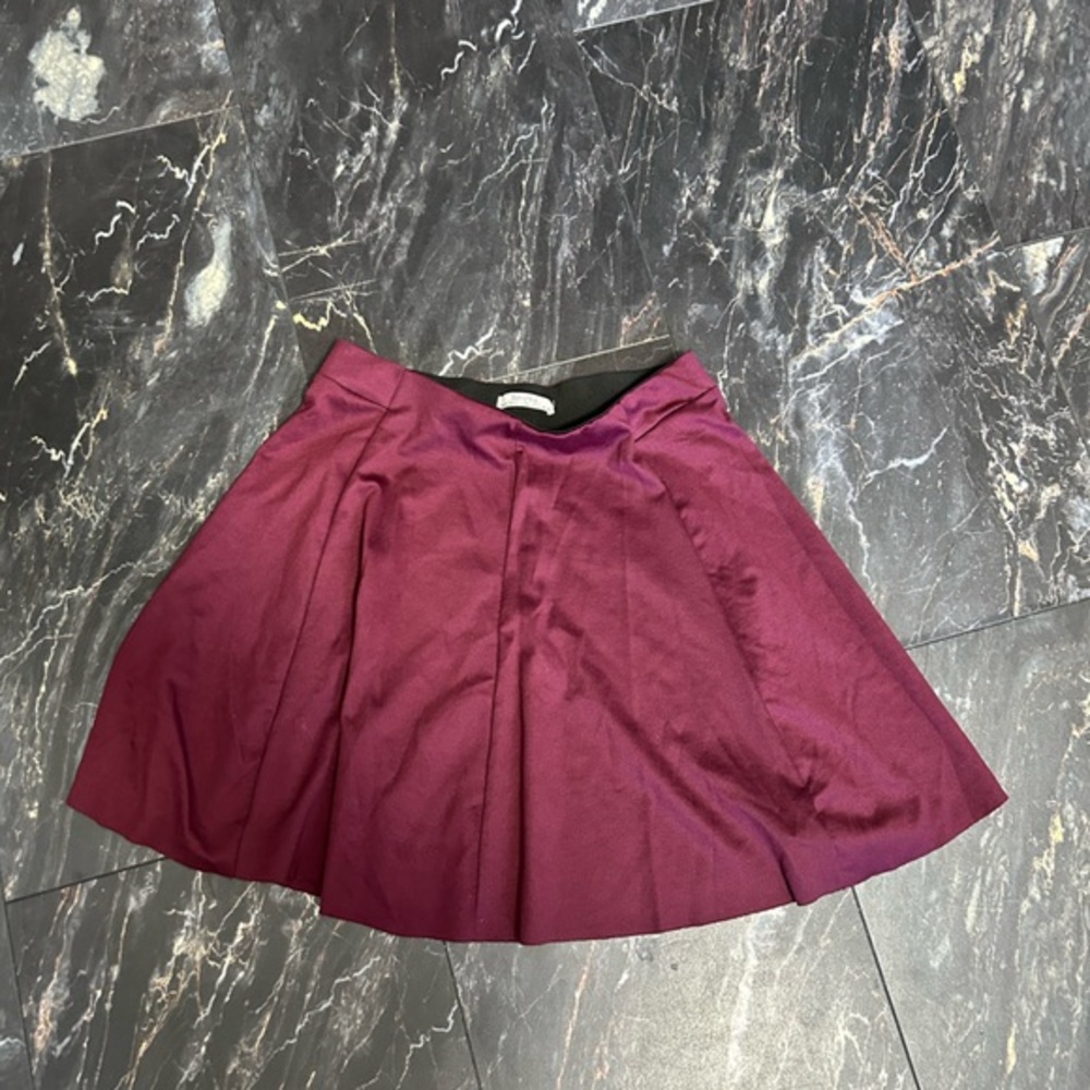 Bershka Deep Purple Skater Skirt
